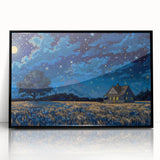 Large abstract wall art featuring mid-century modernist style in muted earth tones, framed acrylic.