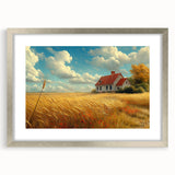 Textured abstract art print featuring a blend of gray and blue tones on a framed canvas, ideal for modern bedroom decor.