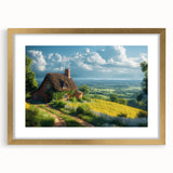 Extra large abstract art print featuring textured design in neutral tones, framed in gold, ideal for living room decor.