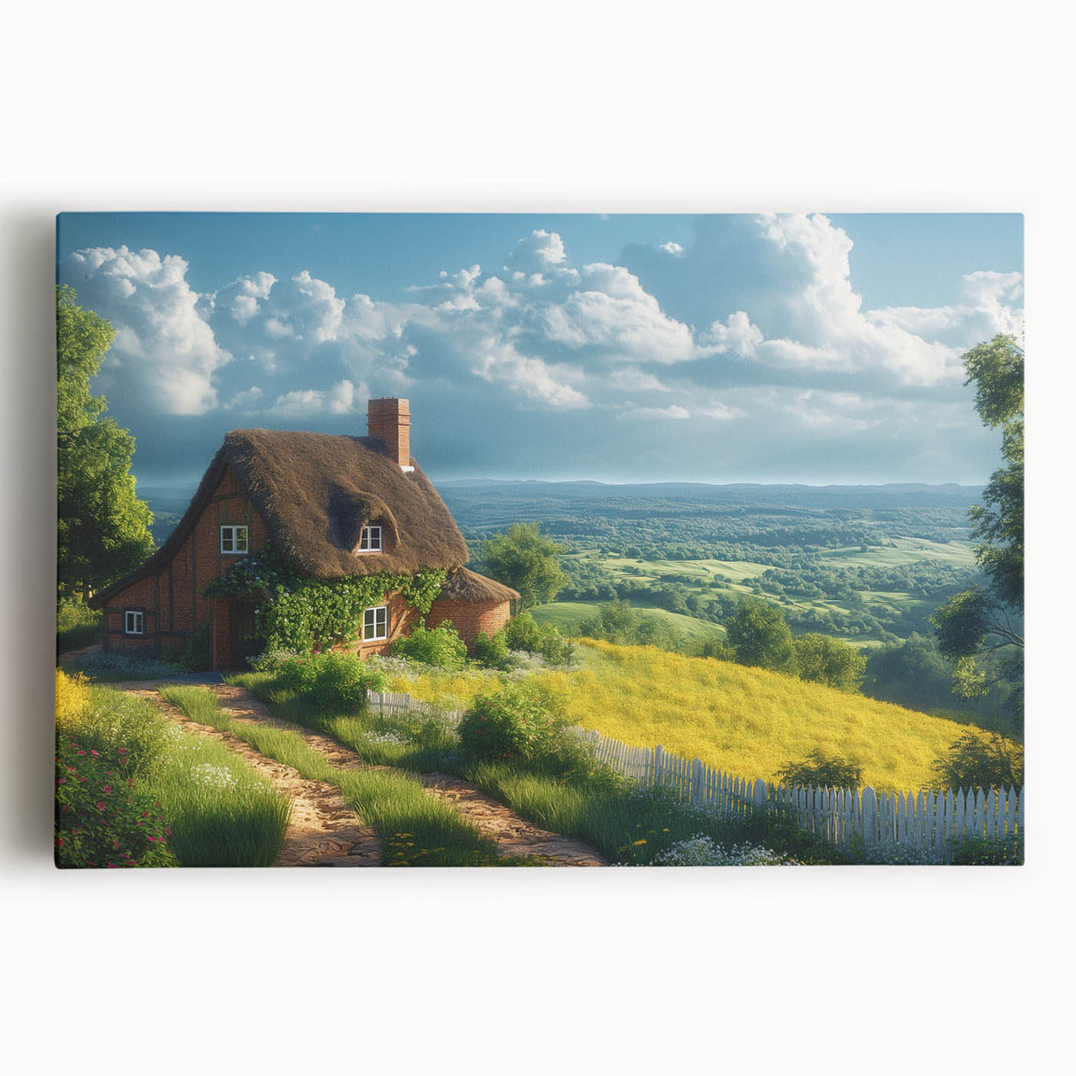 Black and white photo of diverse architectural house designs on stretched canvas, suitable for kitchen or bedroom wall art.