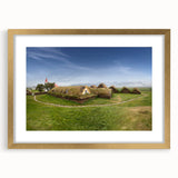 Extra large abstract art print featuring textured design in muted earth tones on a framed canvas.