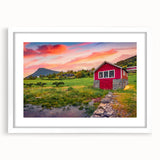 Abstract art prints on framed canvas featuring geometric shapes in muted gray and blue tones, ideal for dining room decor.