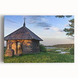 Black and white large art print of various architectural house designs on stretched canvas, suitable for kitchen wall art.