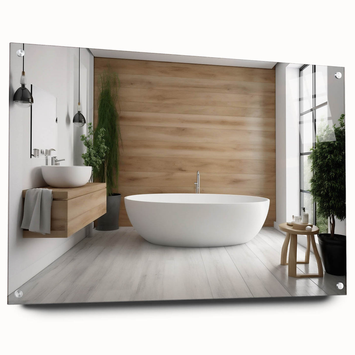 Large abstract wall art on acrylic, featuring swirling blue and gray tones, ideal for modern bedroom or dining room decor.