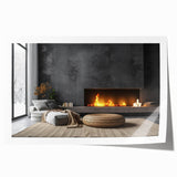 Extra large rolled print of a floral art design in vibrant colors, ideal for art wall dining room décor.