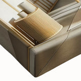 Large art of a black and white landscape painting on stretched canvas, ideal for bedroom wall decor.