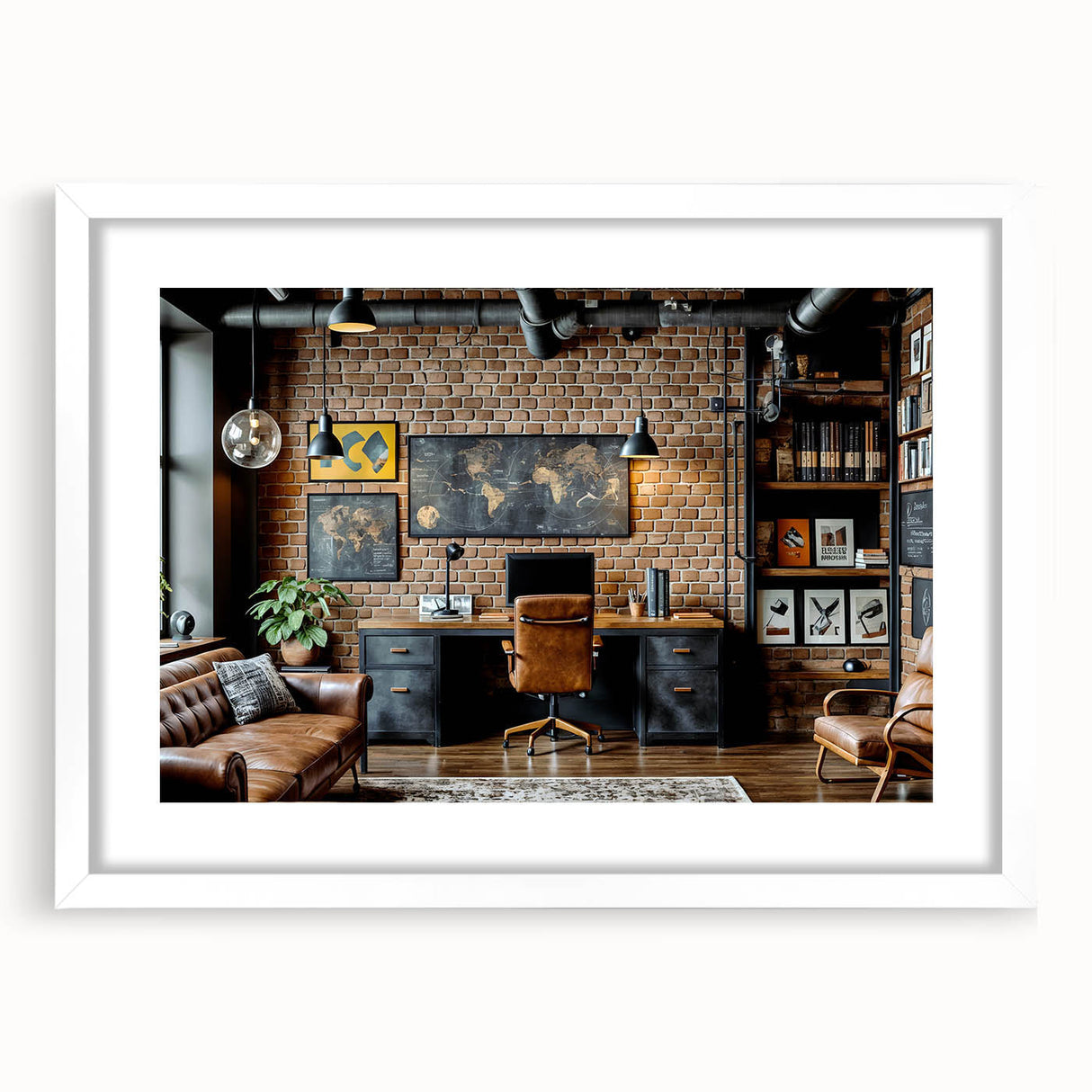 Extra large abstract art print featuring textured, colorful swirls on a white framed canvas, ideal for living room decor.