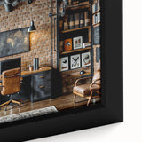 Extra large black wall art featuring a textured, colorful abstract design on framed canvas, ideal for living room decor.
