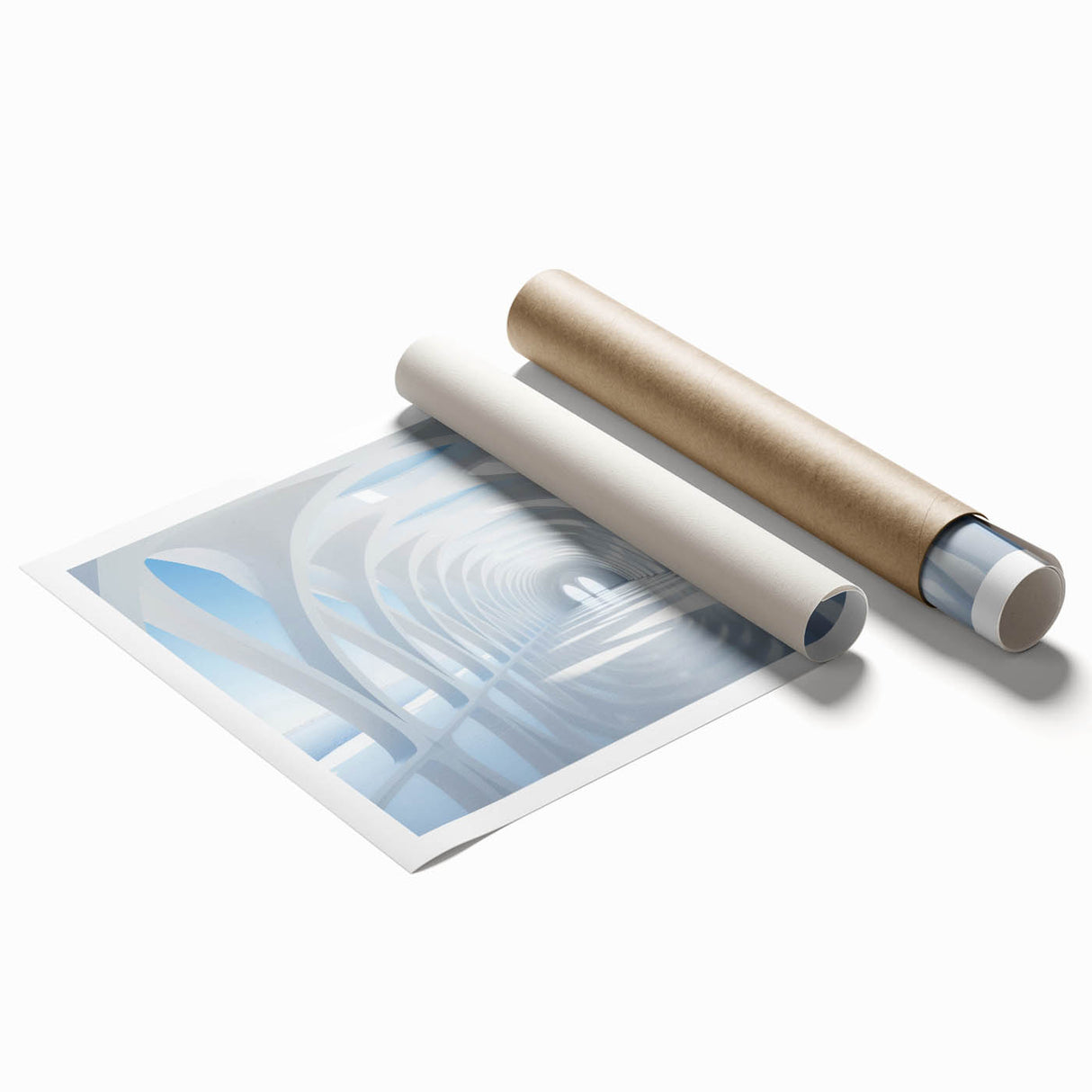 Extra large rolled print featuring a floral art design in soft pastel shades, ideal for classy bathroom wall art.