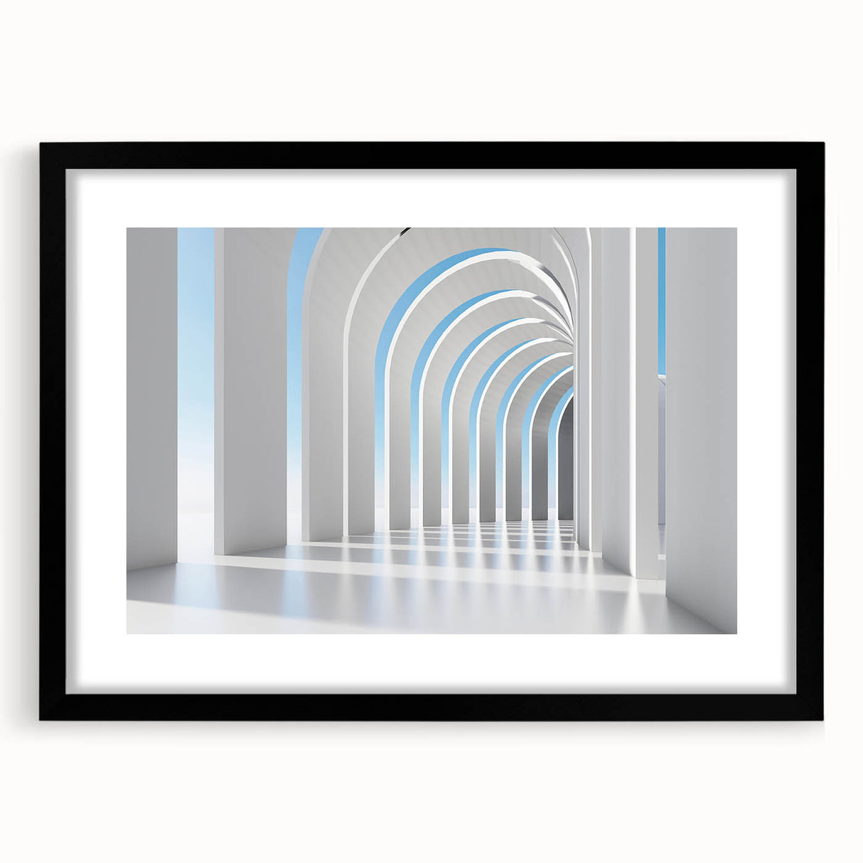 Extra large abstract art print featuring textured, colorful swirls on a black framed canvas, ideal for living room decor.