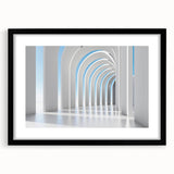 Extra large abstract art print featuring textured, colorful swirls on a black framed canvas, ideal for living room decor.