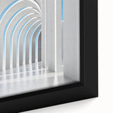 Extra large black wall art featuring a textured, colorful abstract design on a framed canvas, ideal for living room decor.