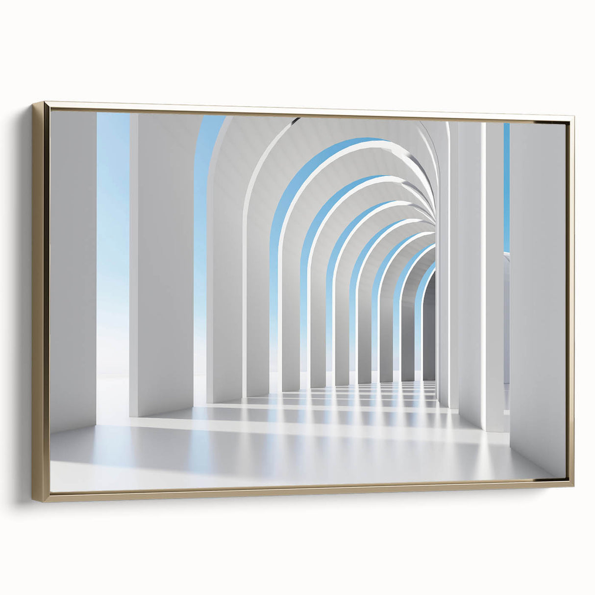 Framed canvas featuring a black and white vintage landscape painting, ideal for bedroom wall decor.