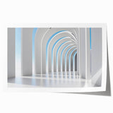 Extra large rolled print featuring a detailed floral design in soft pastel shades, ideal for dining room wall art.