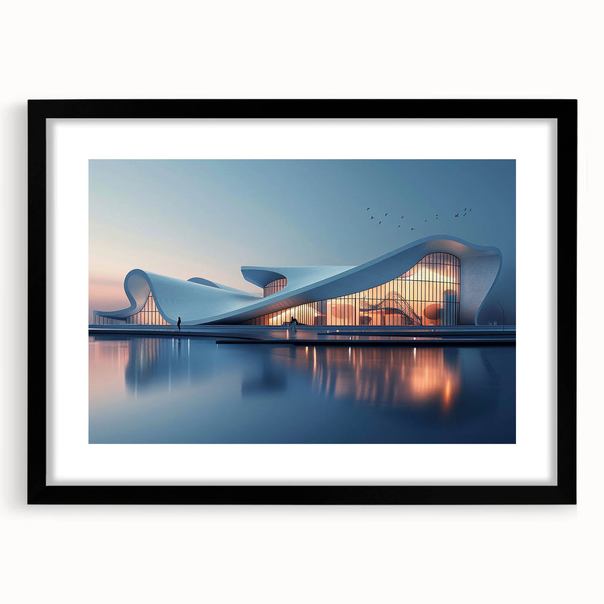 Extra large abstract art print featuring vibrant, textured colors on a black framed canvas, ideal for living room decor.