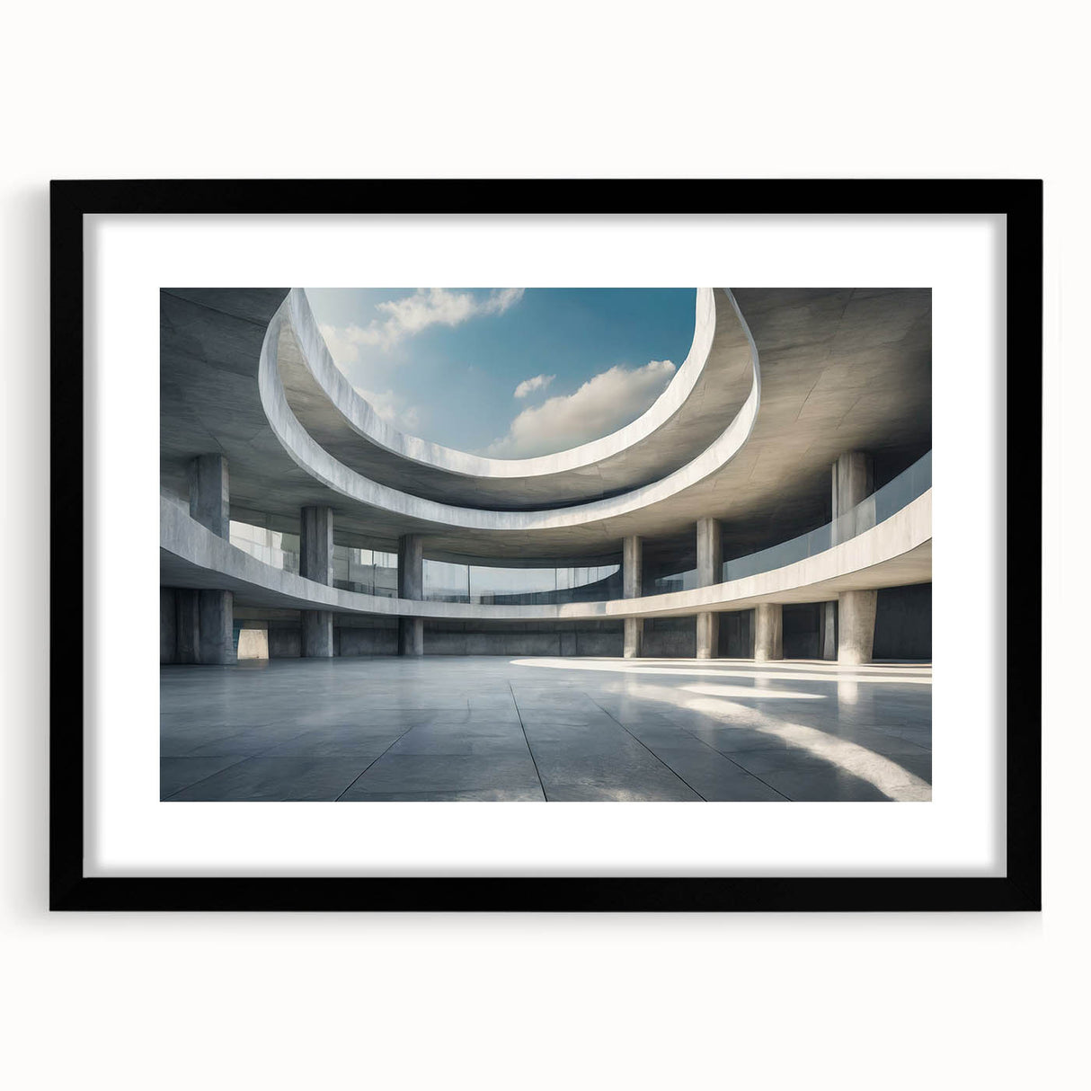 Extra large abstract art print featuring vibrant, colorful textures on a black framed canvas, ideal for living room decor.