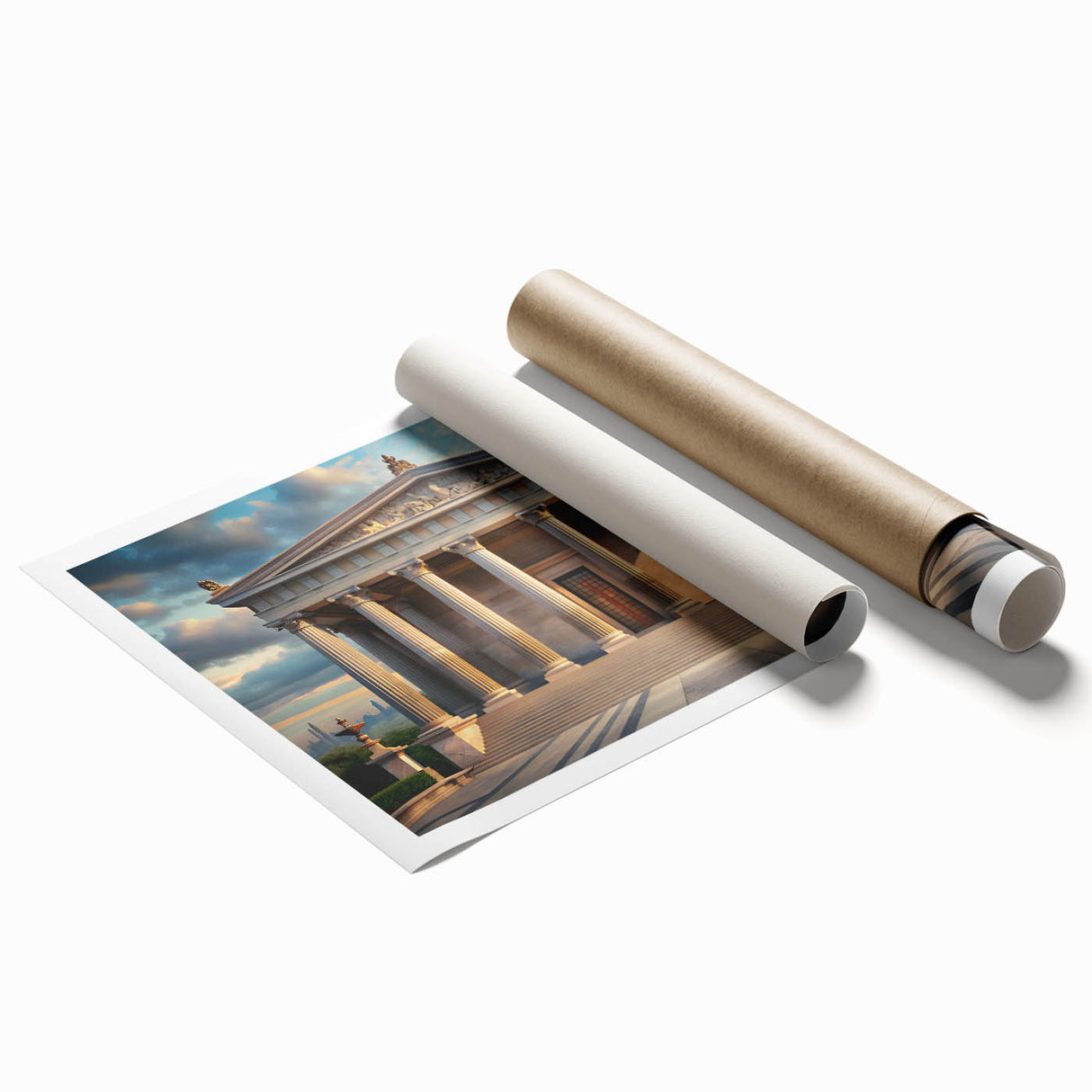 Extra large rolled print featuring a detailed floral design in soft pastel shades, suitable for classy bathroom wall art.