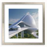 Textured abstract art print in silver frame with mat, featuring muted earth tones, ideal for bedroom ambiance.