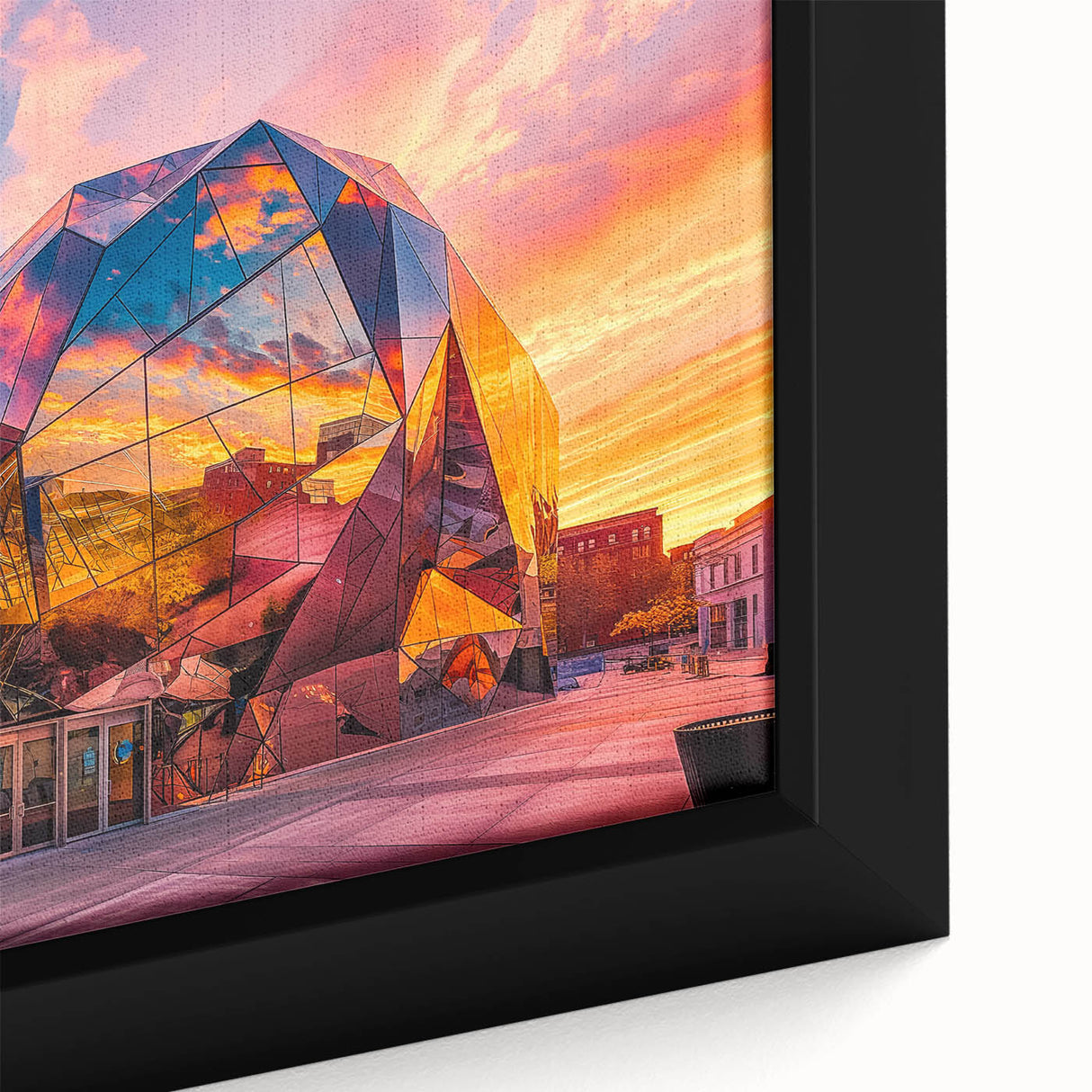 Extra large black wall art featuring a textured, colorful abstract design on a framed canvas, ideal for living room decor.