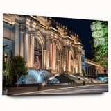 Large abstract wall art on acrylic, featuring swirling blue and gray tones, ideal for modern bedroom or dining room decor.