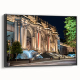 Black and white framed canvas featuring a vintage poster art style landscape, ideal for bedroom wall decor.