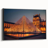 Black and white landscape art painting of vintage architecture on a framed canvas, ideal for bedroom wall decor.