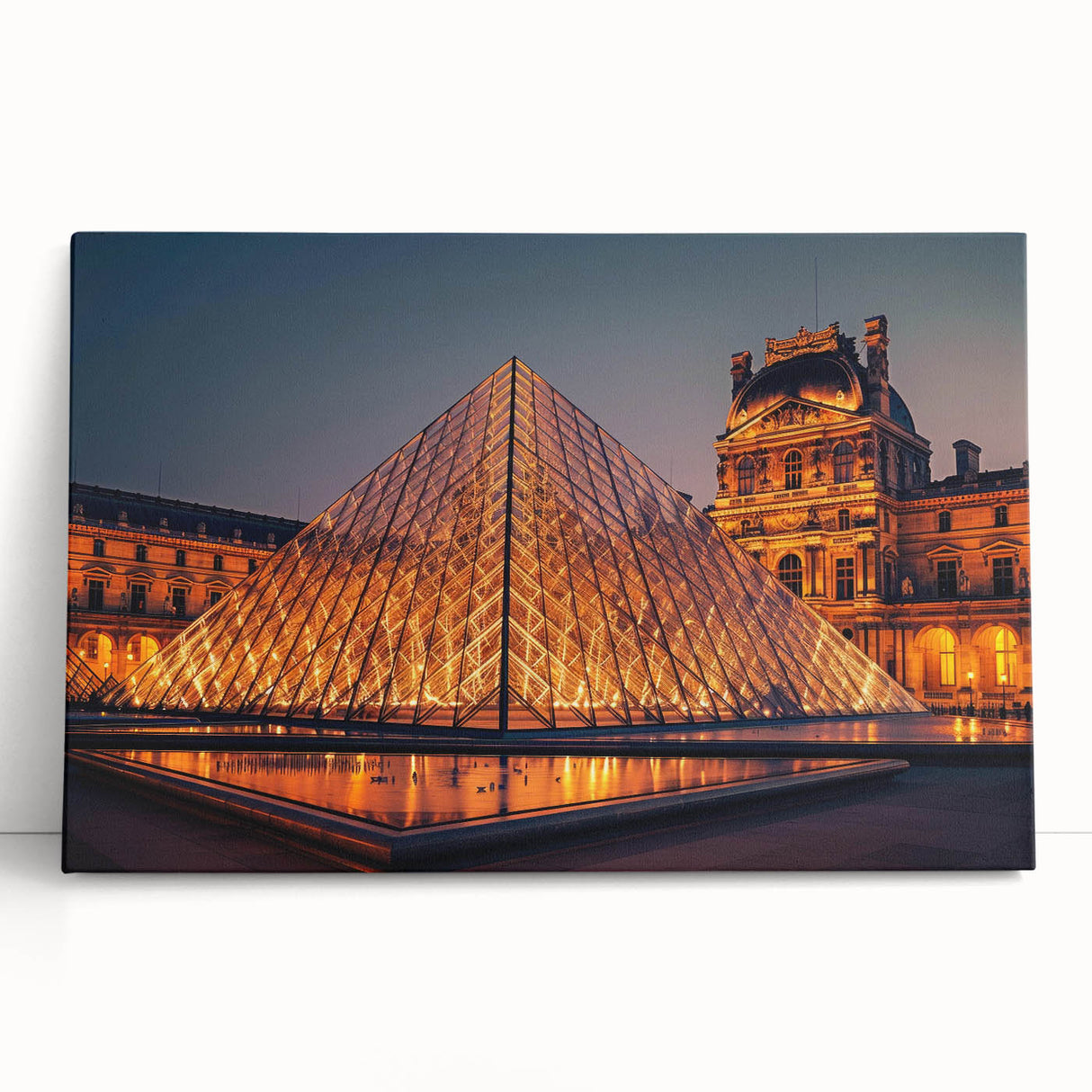 Black and white photograph of architectural museums on large stretched canvas, ideal for kitchen or bedroom wall art.