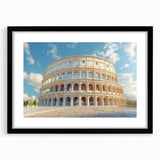 Extra large abstract art print featuring colorful, textured design on black framed canvas, ideal for living room decor.