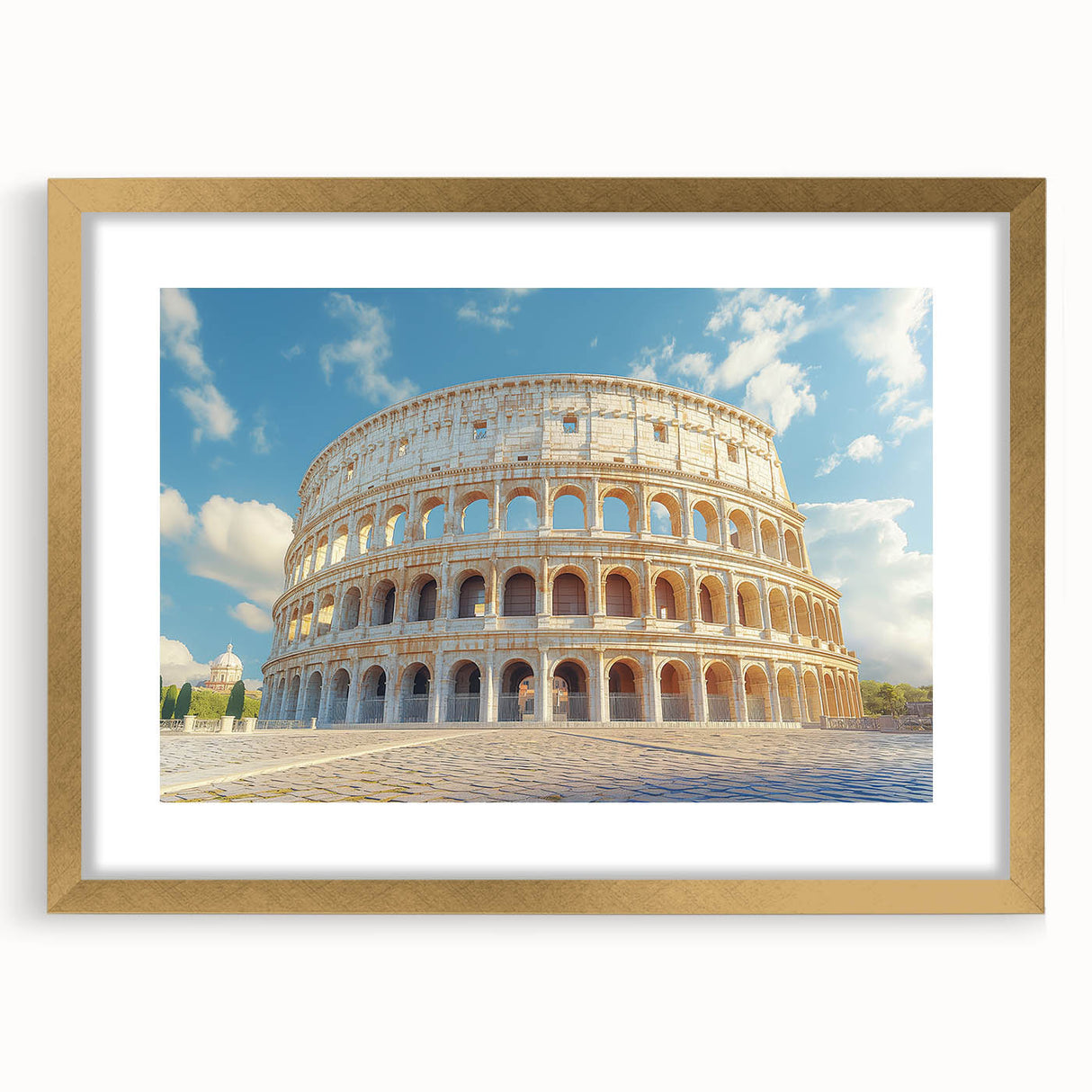 Extra large abstract art print featuring textured swirls in earth tones, framed in gold, ideal for living room decor.