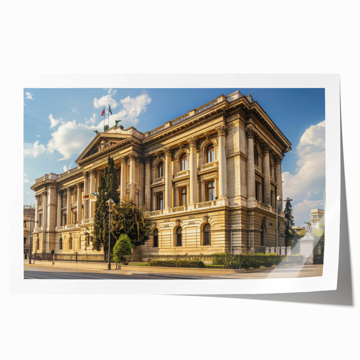 Extra large rolled print featuring a detailed floral design in soft pastel shades, ideal for art wall dining room.