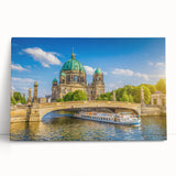 Black and white photo of classical architecture on stretched canvas, ideal for kitchen wall art or bedroom.