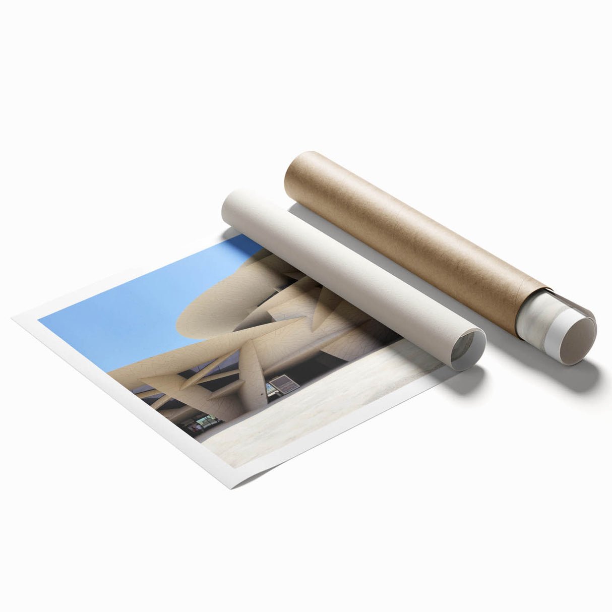 Extra large rolled print featuring a floral design in soft pastel colors, suitable for classy bathroom wall art.