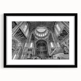 Extra large abstract art print featuring textured, colorful swirls on a black framed canvas, ideal for living room decor.