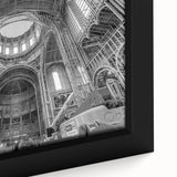 Extra large black wall art featuring a textured, colorful abstract design on a framed canvas, ideal for living room decor.