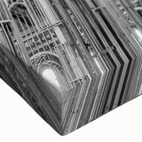 Large art canvas featuring a black and white landscape painting, suitable for bedroom wall decor.