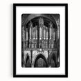 Extra large abstract art print featuring textured, colorful shapes on a black framed canvas, ideal for living room decor.
