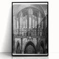 Large abstract wall art featuring geometric shapes in black and white, framed in acrylic.