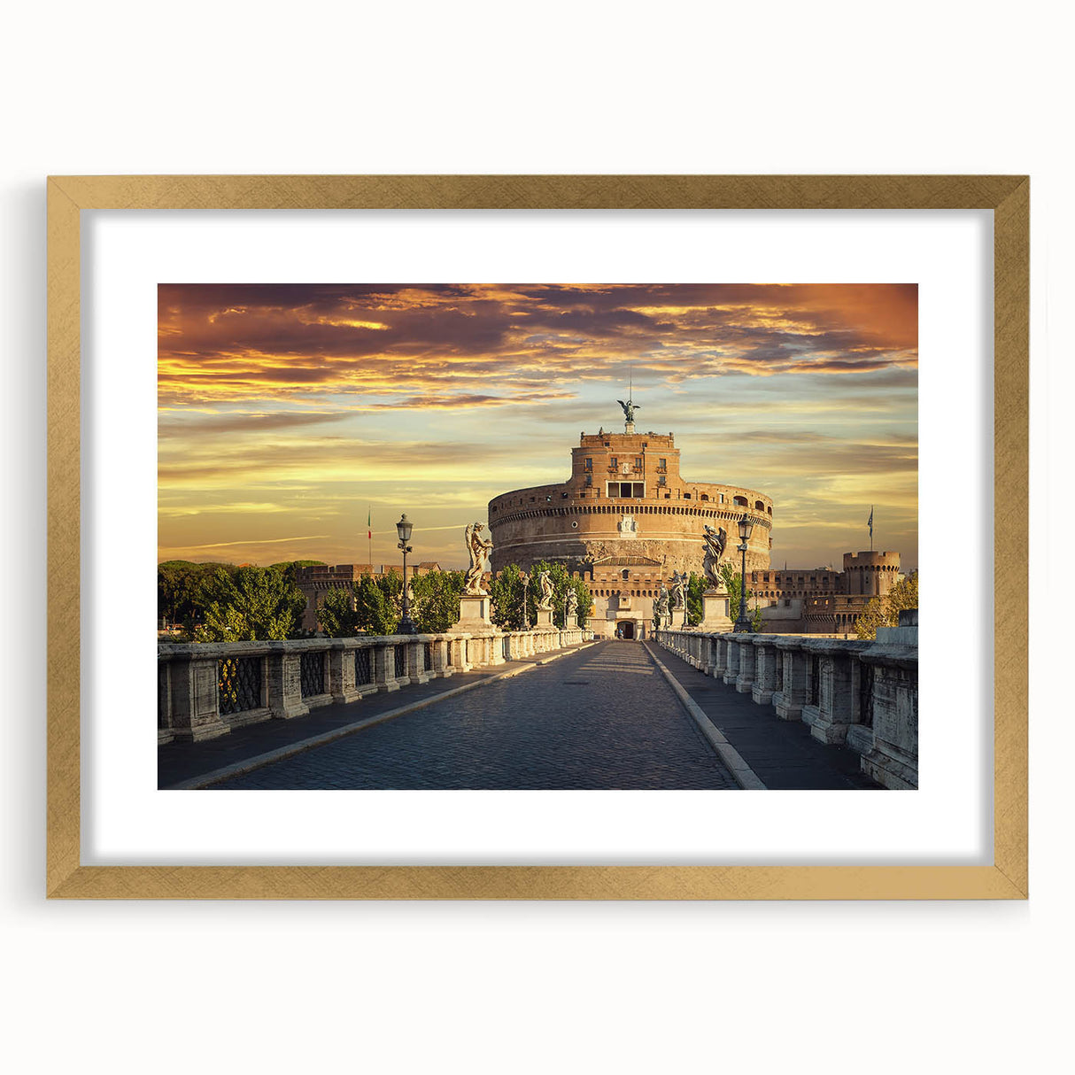 Extra large abstract art print featuring textured swirls in earth tones on a gold-framed canvas, ideal for living room decor.