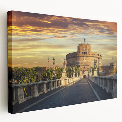 Large abstract cityscape on stretched canvas with muted gray and blue tones, ideal for kitchen wall art.