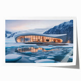 Extra large rolled print featuring a detailed floral design in pastel shades.