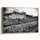 Vintage poster art of a palace in colorful art style, framed canvas, ideal for enhancing a living room or office decor.