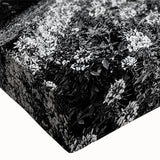 Large art of a black and white palace landscape painting on stretched canvas, ideal for bedroom wall decor.