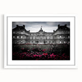 Extra large abstract art print featuring textured strokes in muted earth tones on a white framed canvas.