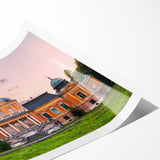 Extra large rolled print featuring line art flowers in black on white, ideal for large living room wall art.