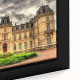 Extra large black wall art featuring a textured, colorful abstract design on a framed canvas, ideal for living room decor.