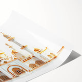 Extra large wall art featuring line art flowers in black on white, rolled print format, ideal for large living room decor.