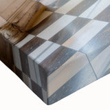 Large art depicting a detailed black and white palace landscape on stretched canvas, suitable for bedroom wall decor.