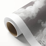 Art Deco style palace architecture in muted gold and beige tones on a rolled canvas, ideal for nursery wall art.