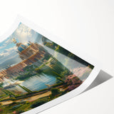 Extra large wall art featuring line art flowers, in black and white, on a rolled canvas, ideal for large living room decor.