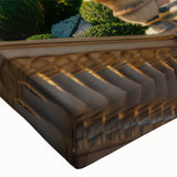 Large art of a black and white palace landscape on stretched canvas, suitable for bedroom wall decor.